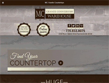 Tablet Screenshot of mcgranitecountertops.com